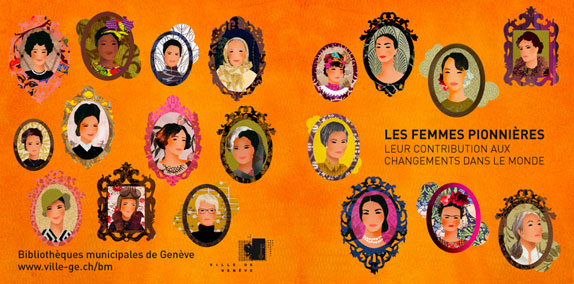 olga-olga illustrations Couverture femmes pionnières